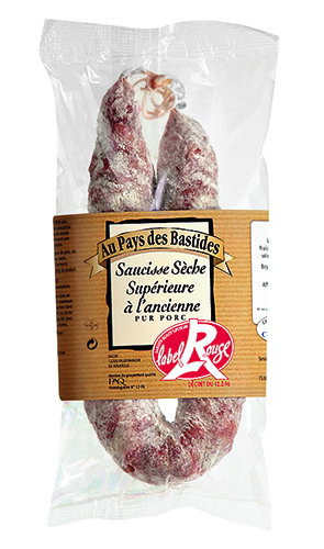 SAUCISSE SÈCHE SUPÉRIEURE À L’ANCIENNE LABEL ROUGE 1953000 AU PAYS DES BASTIDES