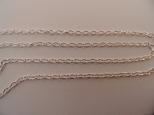 5 M DE CHAINE METAL ARGENTE CLAIR 2,5 x 2 mm - ...