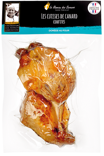 LE HAMEAU DES SAVEURS LES CUISSES DE CANARD CONFITES X2 code EAN 1957481 