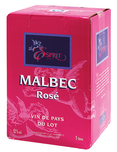 VIGNOBLES LAUR IGP MALBEC ROSÉ VIN DE PAYS DU LOT ESPRIT FRUITÉ code EAN 1963839 