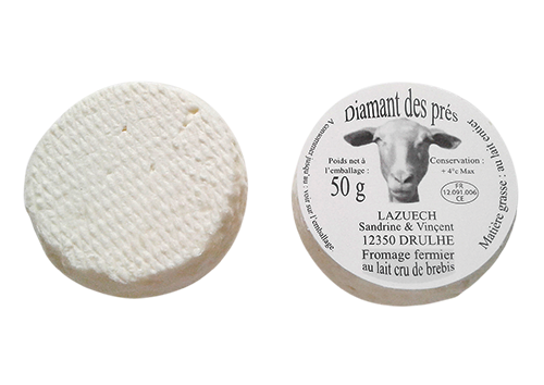 LAZUECH LA BOULIE FROMAGE FERMIER DIAMANT DES PRÉS X2 code EAN 1988765 