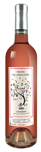 PRIEURÉ STE MARIE D’ALBAS VIN ROSÉ AOP CORBIÈRES 2023 code EAN 2013025 