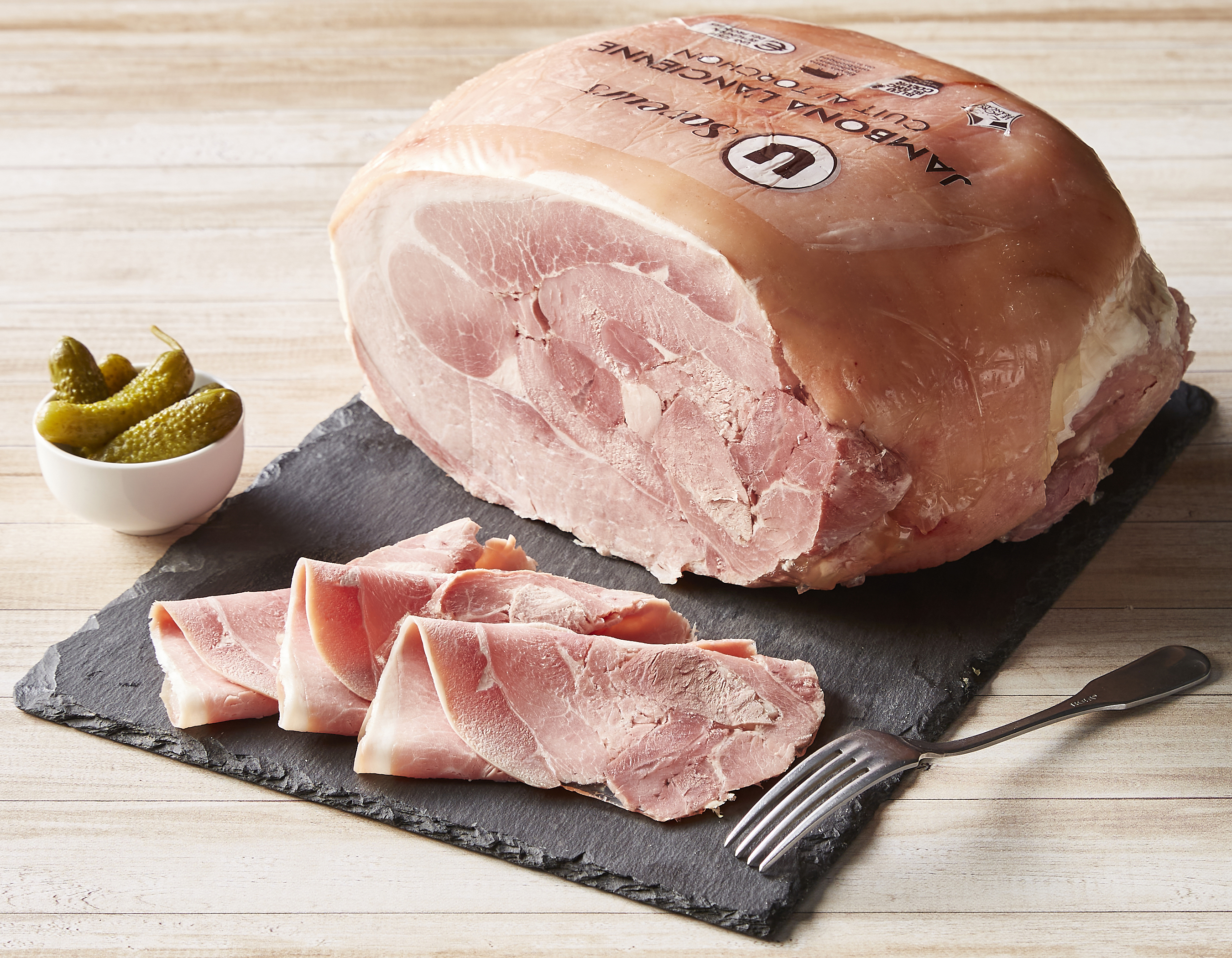 JAMBON CUIT SUPÉRIEUR À L'ANCIENNE AVEC COUENNE...