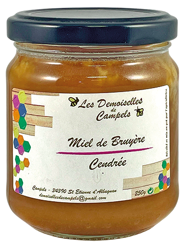 LES DEMOISELLES DE CAMPELS MIEL DE BRUYÈRE CENDRÉE code EAN 2032350 