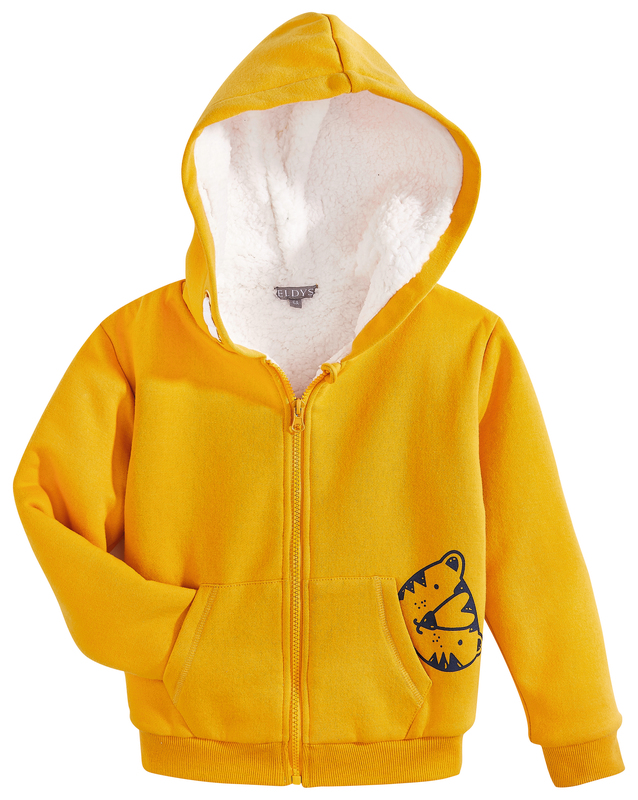 VESTE À CAPUCHE DOUBLÉE SHERPA FILLE OU GARÇON ...