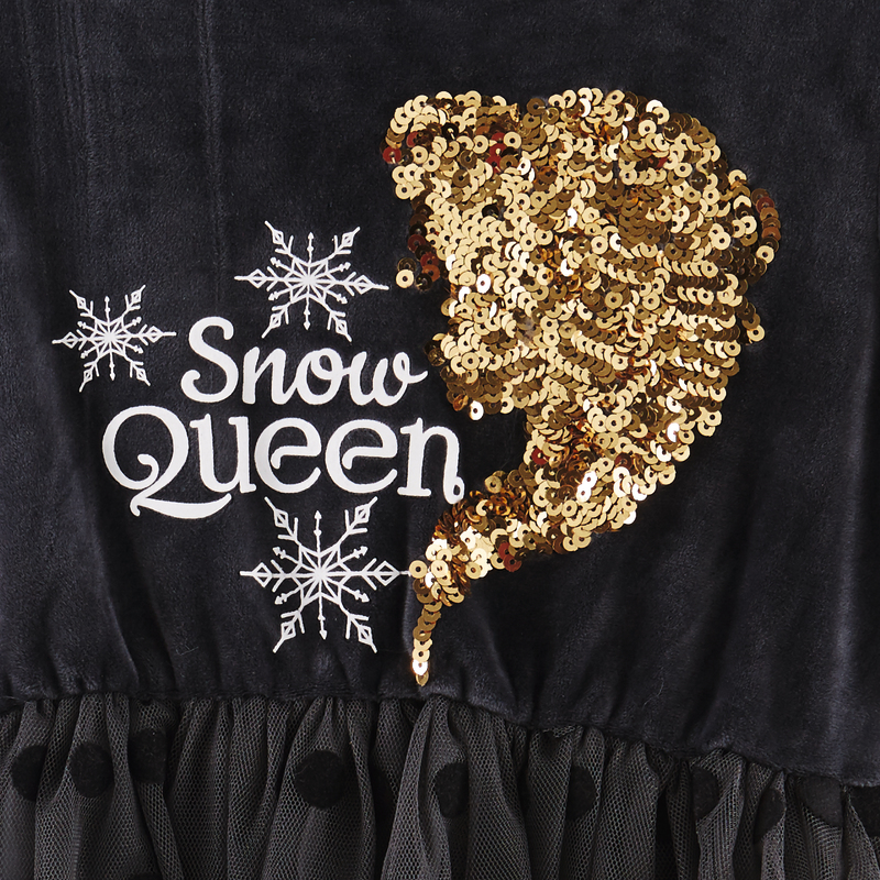 ROBE DE PRINCESSE À SEQUINS reine des neiges