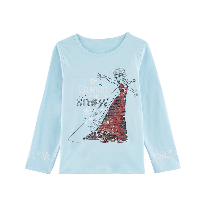 TEE SHIRT FILLE AVEC SEQUINS RÉVERSIBLES reine ...
