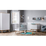 VOX Chambre TRIO lit 60x120 commode armoire NATURE blanc code EAN 20411540002921 