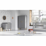 VOX Chambre TRIO lit 60x120 commode armoire LOUNGE Gris code EAN 20411540009711 