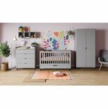 VOX Chambre TRIO lit 70x140 commode armoire SIMPLE Gris code EAN 20411540011071 