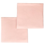 BEBE9 CREATION Lot de 2 langes unis GAIA rose 70x70cm code EAN 2063560372022 