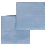 BEBE9 CREATION Lot de 2 langes unis GAIA bleu 70x70cm code EAN 2063560372244 