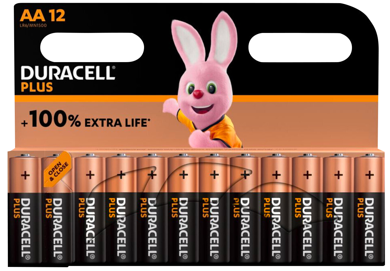 “DURACELL PLUS” 12 PILES ALCALINES code EAN 2071138915232 