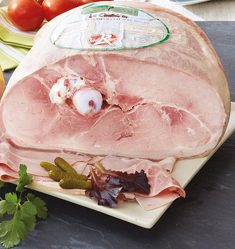 JAMBON SUPÉRIEUR CUIT AVEC SON OS
LE CHAMB'OR 
LABEL ROUGE 2140923 CHAMBADE