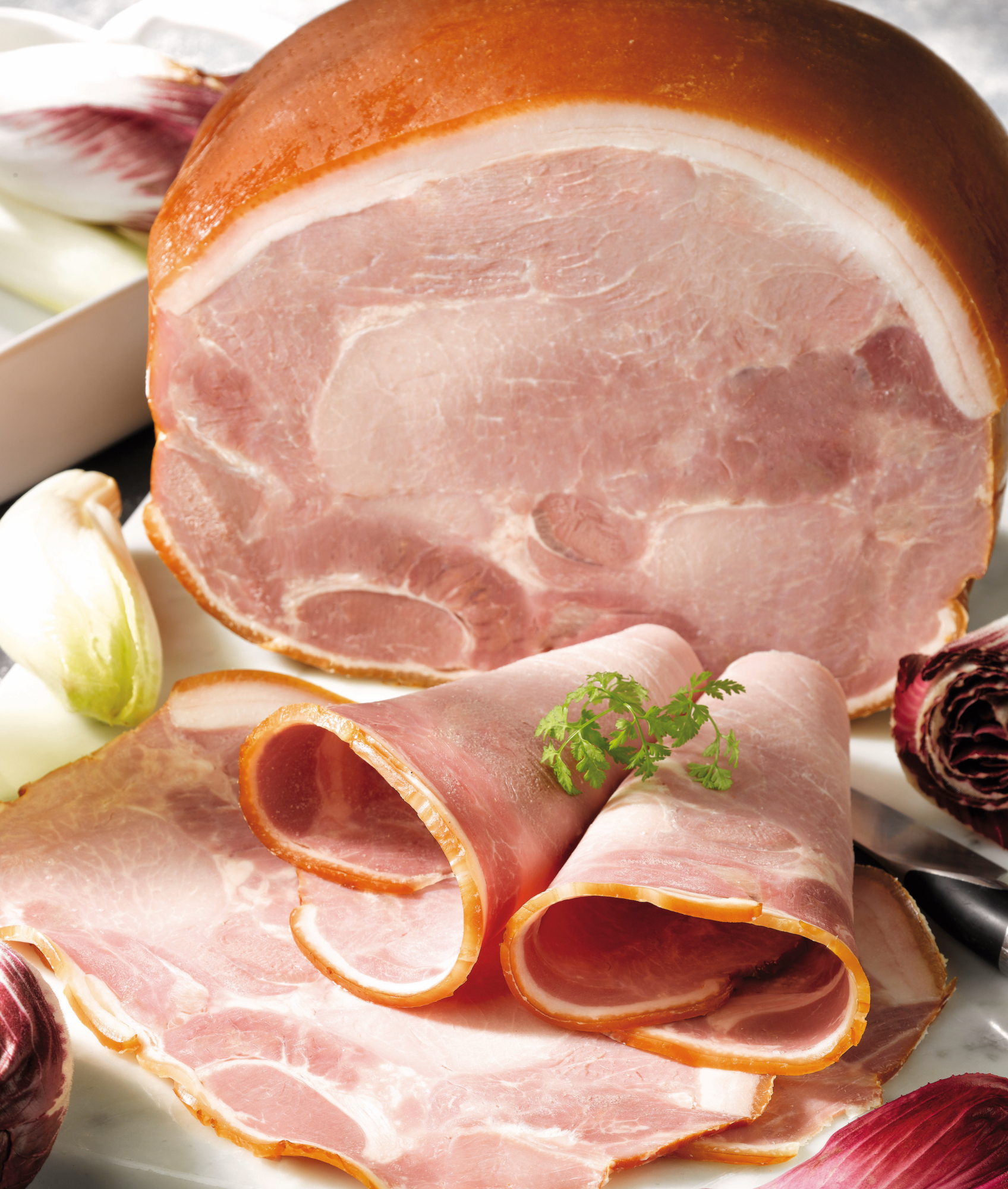 Jambon Cuit supérieur avec couenne rôti au four