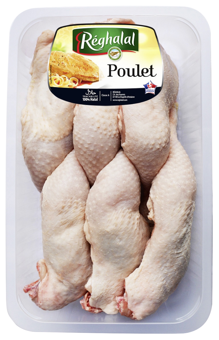 6 cuisses de poulet halal Réghalal