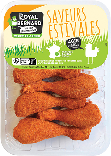 PILONS OU AILES DE POULET
SAVEURS ESTIVALES