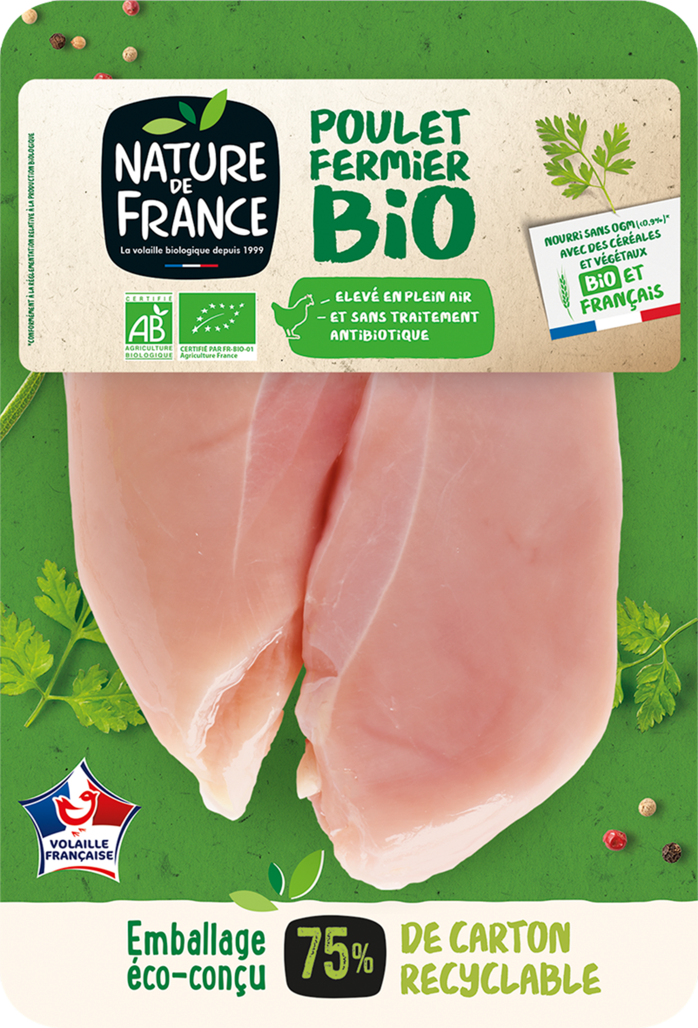 Filets de poulet bio x2***