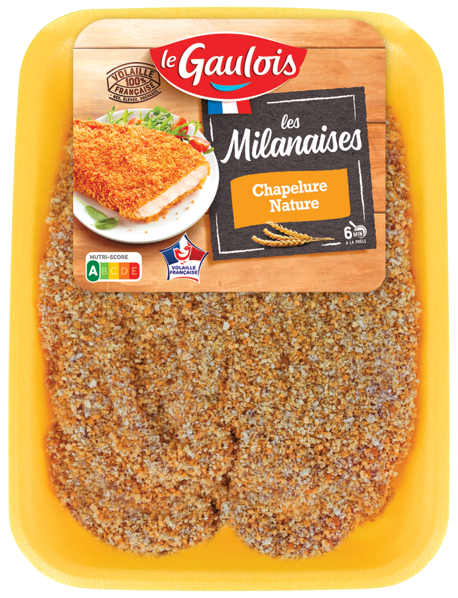Escalope de dinde à la milanaise x4