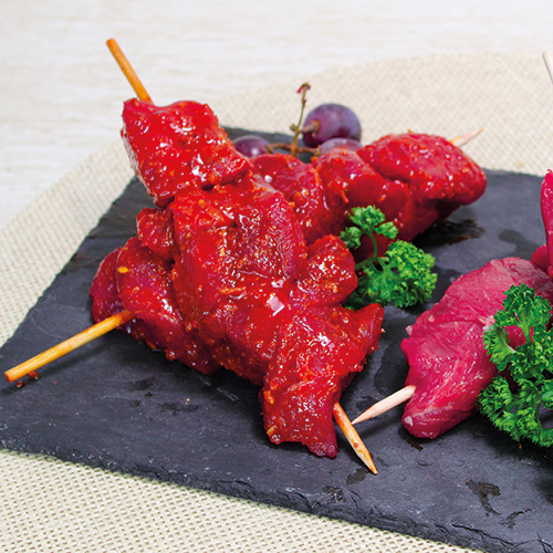 LES DÉLICES DE MENDÈS BROCHETTE DE BŒUF MARINÉE code EAN 2251046000000 