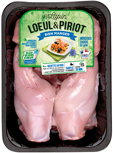  LAPIN ENTIER DÉCOUPÉ BLEU BLANC CŒUR code EAN 2427268000000 