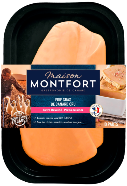  Foie Gras De Canard Cru Extra Déveiné Maison Montfort code EAN 2453185000000 