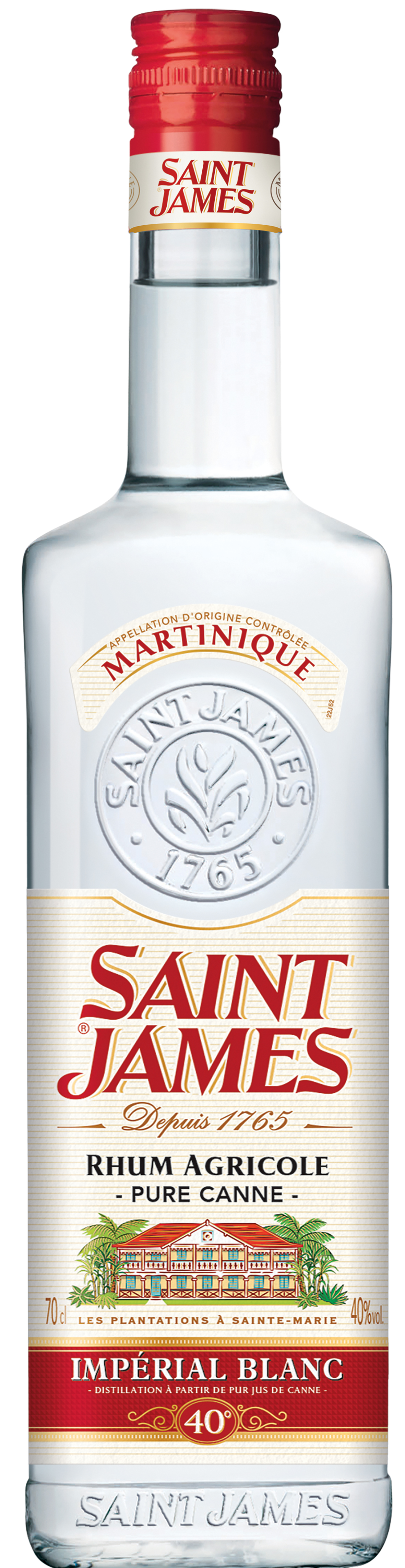 RHUM AGRICOLE DE LA MARTINIQUE IMPÉRIAL BLANC 2600094518264 SAINT JAMES RHUM AGRICOLE DE LA MARTINIQUE IMPÉRIAL BLANC 2600094518264 SAINT JAMES