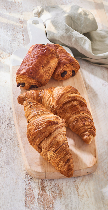 2 CROISSANTS PUR BEURRE BIO + 2 PAINS AU CHOCOL...