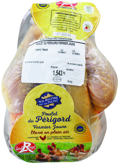  POULET DU PÉRIGORD FERMIER JAUNE IGP*** “NOS RÉGIONS ONT DU TALENT” code EAN 2860269 