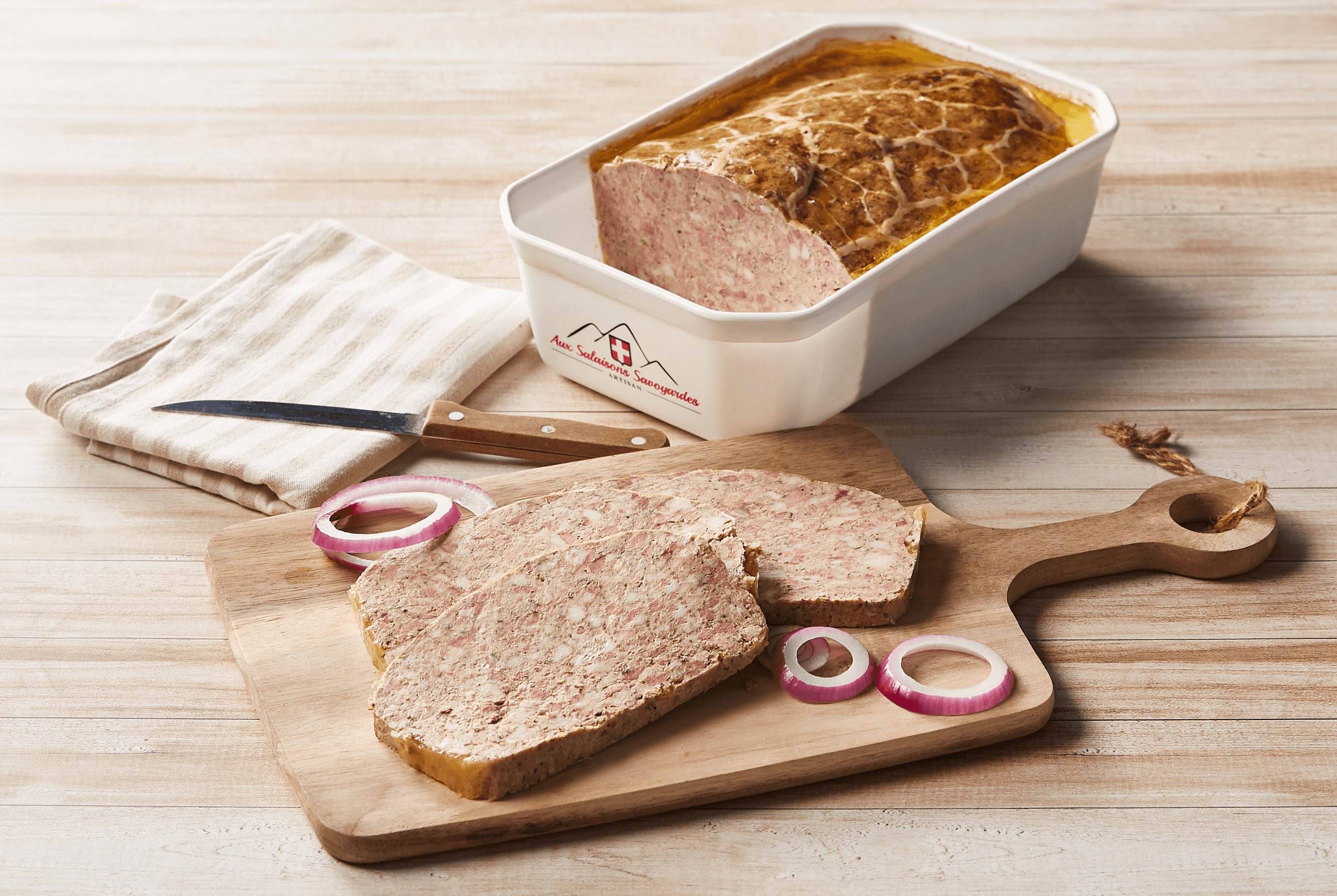  TERRINE DE SAVOIE PUR PORC VPF A L'AIL DES OURS AUX SALAISONS SAVOYARDES code EAN 2883705000005 