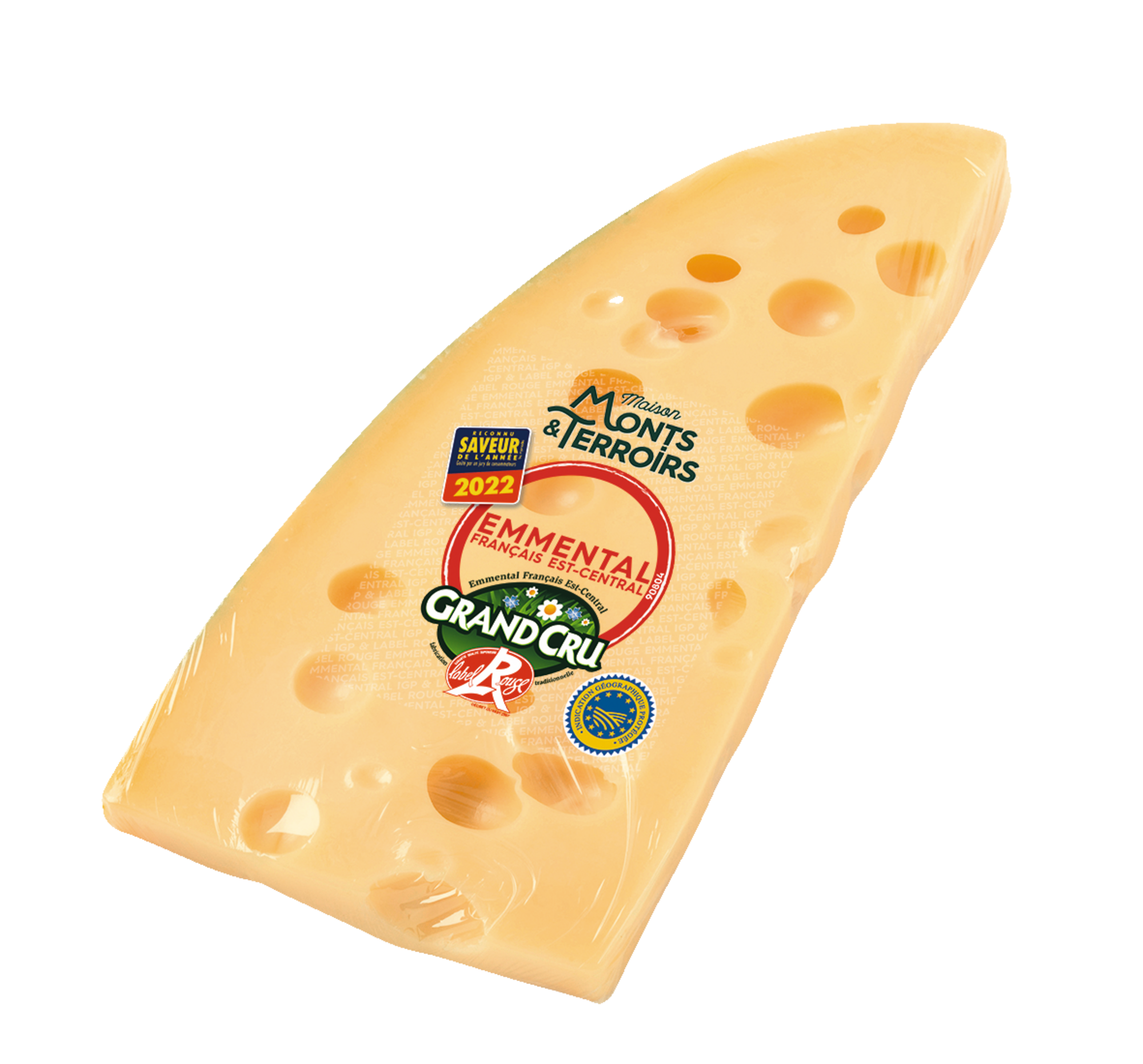 MAISON MONTS&TERROIRS Emmental Label Rouge IGP 32% Mat.Gr. code EAN 2977667 