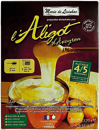 L’ALIGOT D’AVEYRON DÉSHYDRATÉ 4/5 PARTS