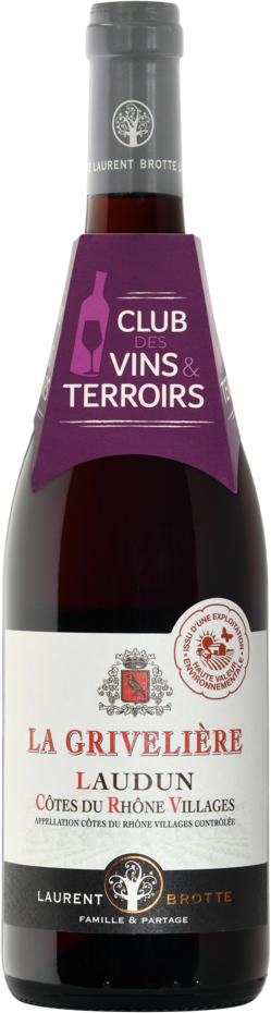  COTE DU RHONE VILLAGES LAUDUN AOP ROUGE LA GRIVELIÈRE 2023 code EAN 3,21766E+12 