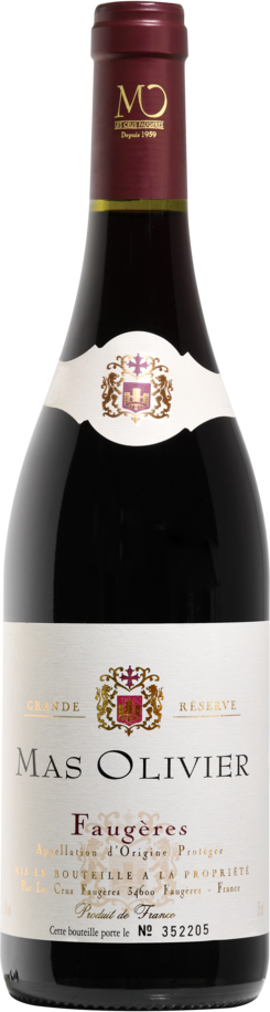 FAUGÈRES AOP ROUGE MAS OLIVIER GRANDE RÉSERVE 2022 code EAN 3,27087E+12 