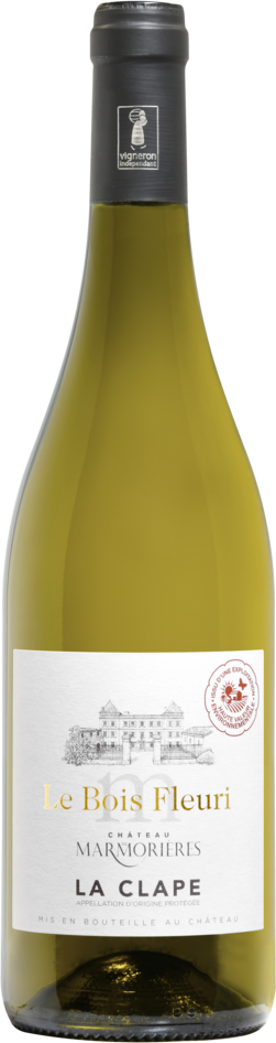  LA CLAPE AOP BLANC CHÂTEAU DE MARMORIÈRES LE BOIS FLEURI 2024 code EAN 3,45808E+12 