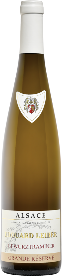  ALSACE AOP BLANC DEMI-SEC GEWURZTRAMINER E. LEIBER GRANDE RÉSERVE 2024 code EAN 3,48833E+12 