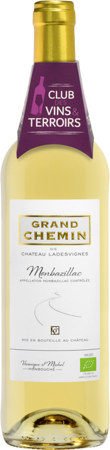  MONBAZILLAC AOP BLANC MOELLEUX GRAND CHEMIN DE CHÂTEAU LADESVIGNES 2024 code EAN 3,49677E+12 
