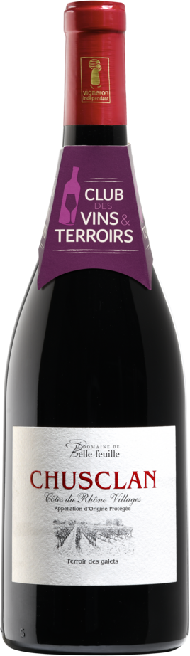  CÔTES DU RHÔNE VILLAGES CHUSCLAN AOP ROUGE DOMAINE DE BELLE FEUILLE 2023 code EAN 3,76002E+12 