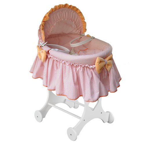 Couffin capote nina blanc à pois rouge