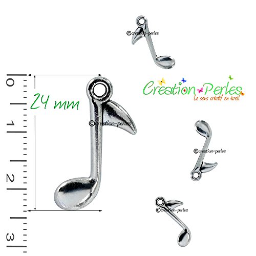 CRÉATION-PERLES 30 Breloques Note de Musique Pe...