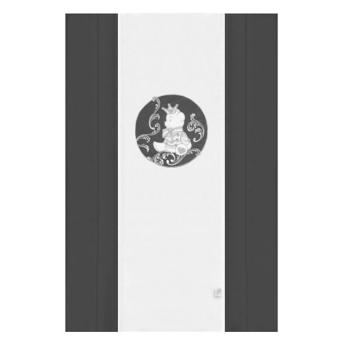 Dessus de lit polaire harry blanc/anthracite