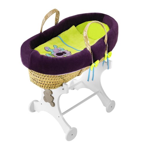 Couffin palme lilou raisin, bleu et vert anis