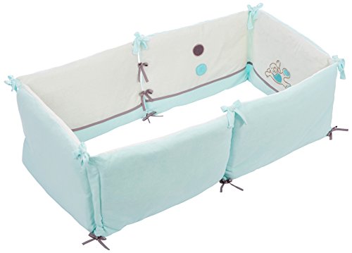 Tour de lit modulable complet ethan vert d'eau