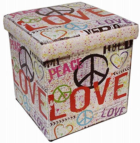 PLIAGE des OTTOMANS en FAUX cuir 32 x 32 x 32 CM 3000005152619 Biscottini PLIAGE des OTTOMANS en FAUX cuir 32 x 32 x 32 CM 3000005152619 Biscottini