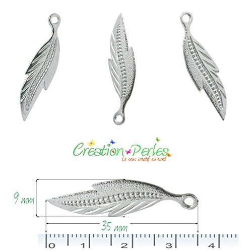 CRÉATION-PERLES 20 Breloques Charm Pendentif Pl...