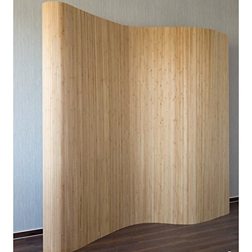 Paravent design en bambou 200 x 250 cm brun PAR...