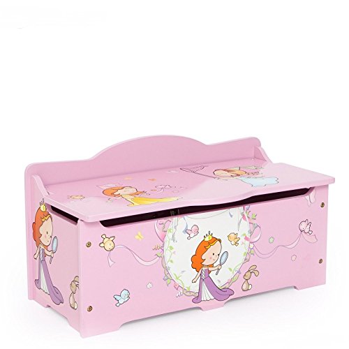 Coffre à jouets en bois meuble chambre enfant m...