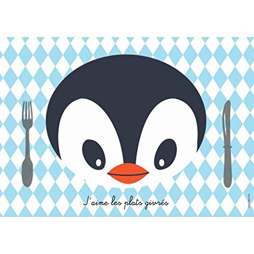 Decoloopio 1913 Pingouin Set de Table pour Enfa...