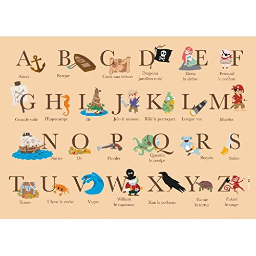 Decoloopio 1961 ABC Pirates Set de Table pour E...