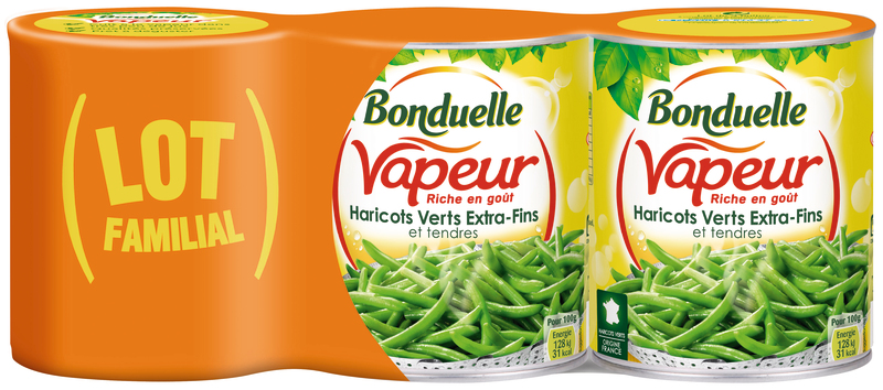 HARICOTS VERTS VAPEUR EXTRA FIN Bonduelle